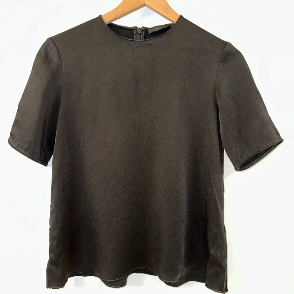 The Row Black Tee US 2